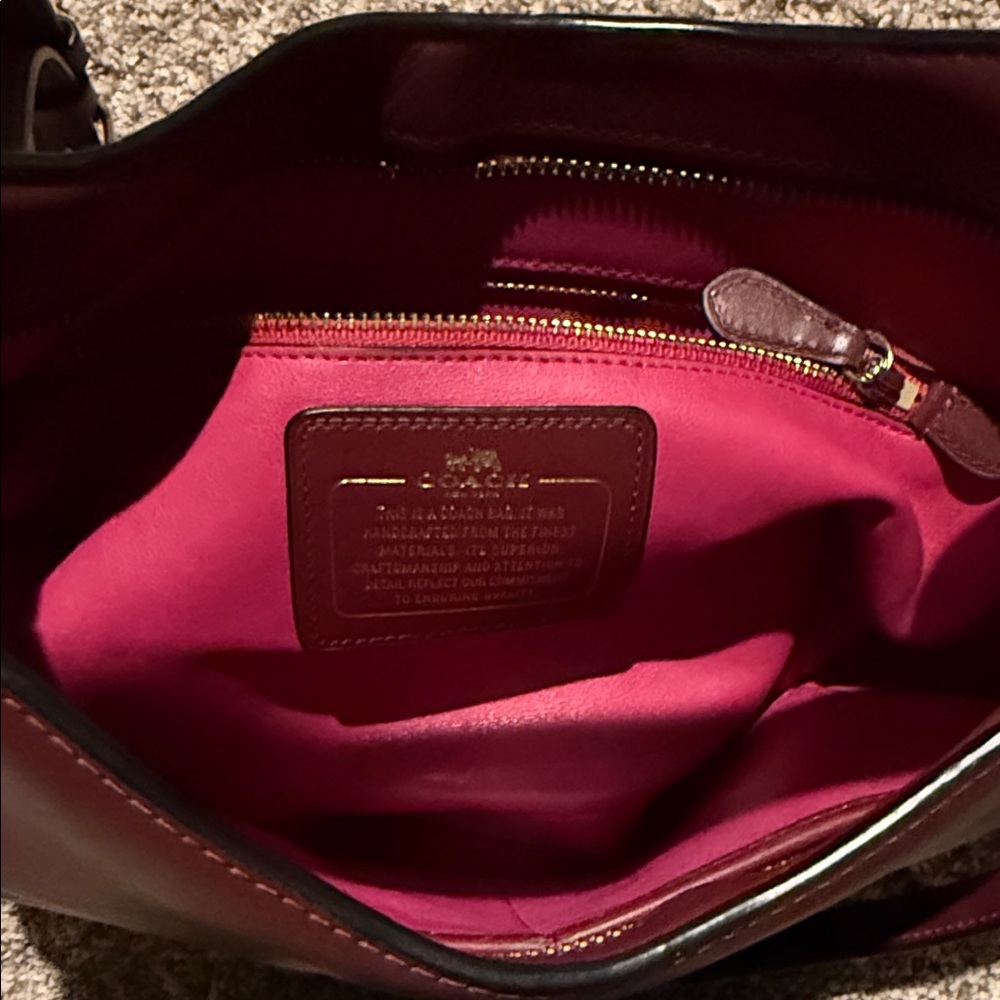 Coach Deep Red Leather Shoulder Bag. Make an offer!!! - Picture 3 of 3